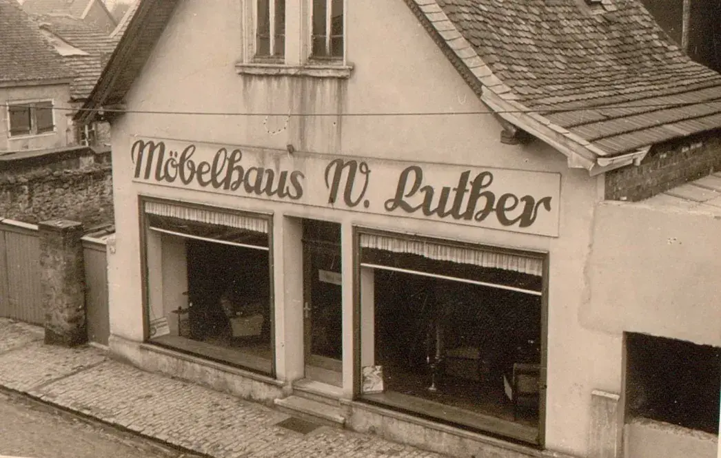Foto vom alten Möbelhaus der Familie Luther